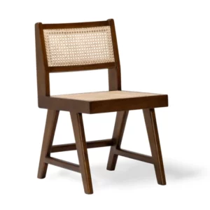 Charles diner design stoel – donkerbruin - rotan