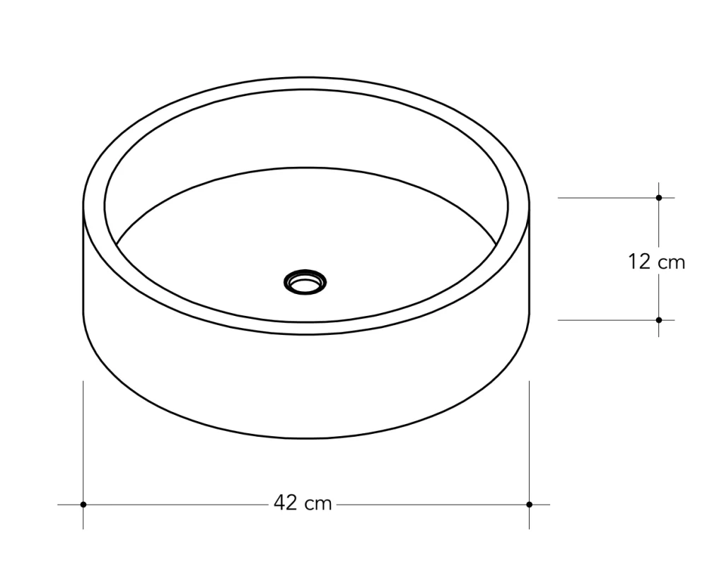 Ronde design wastafel